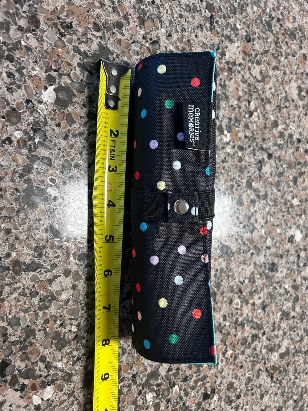 Creative Memories Polka Dot Roll-Up Marker case